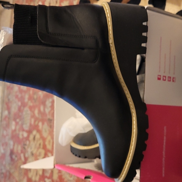 Corkys Shoes Corkeys Basic Lug Boot In Smooth Black Size 1 Man Made